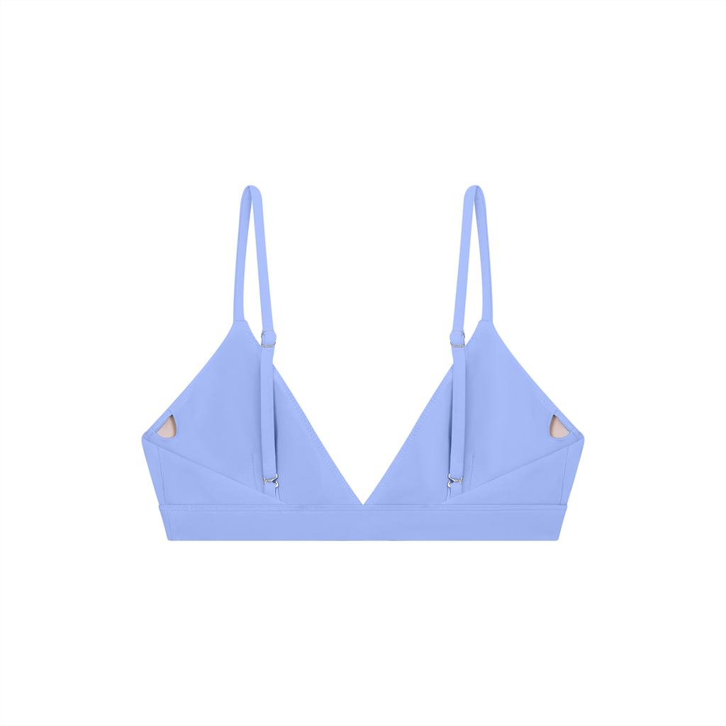 Cropped V-Neck Sports Bra