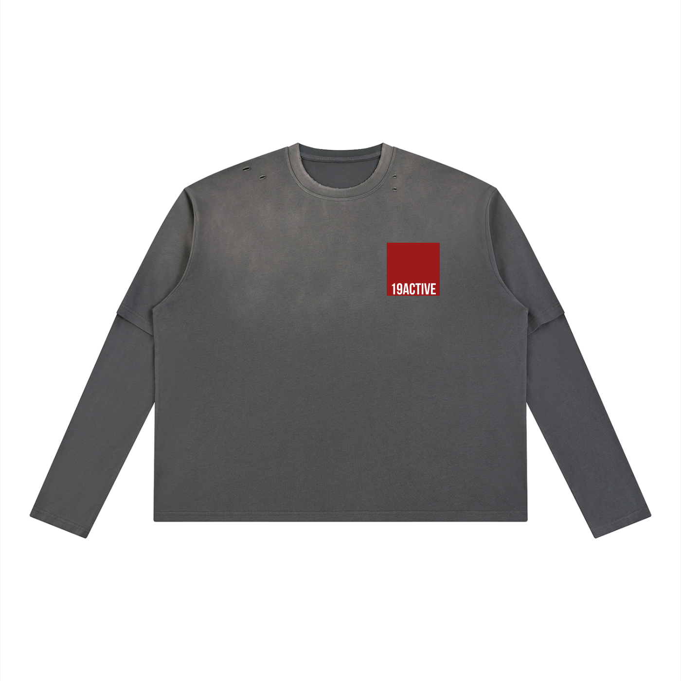 VINTAGE WASHED OVERSIZED LONG-SLEEVE TEE