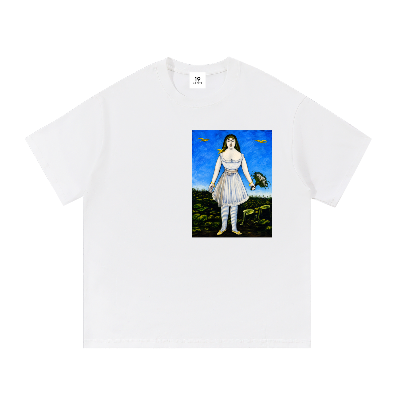 MARGARITA BY PIROSMANI BLANCHE COTTON T-SHIRT