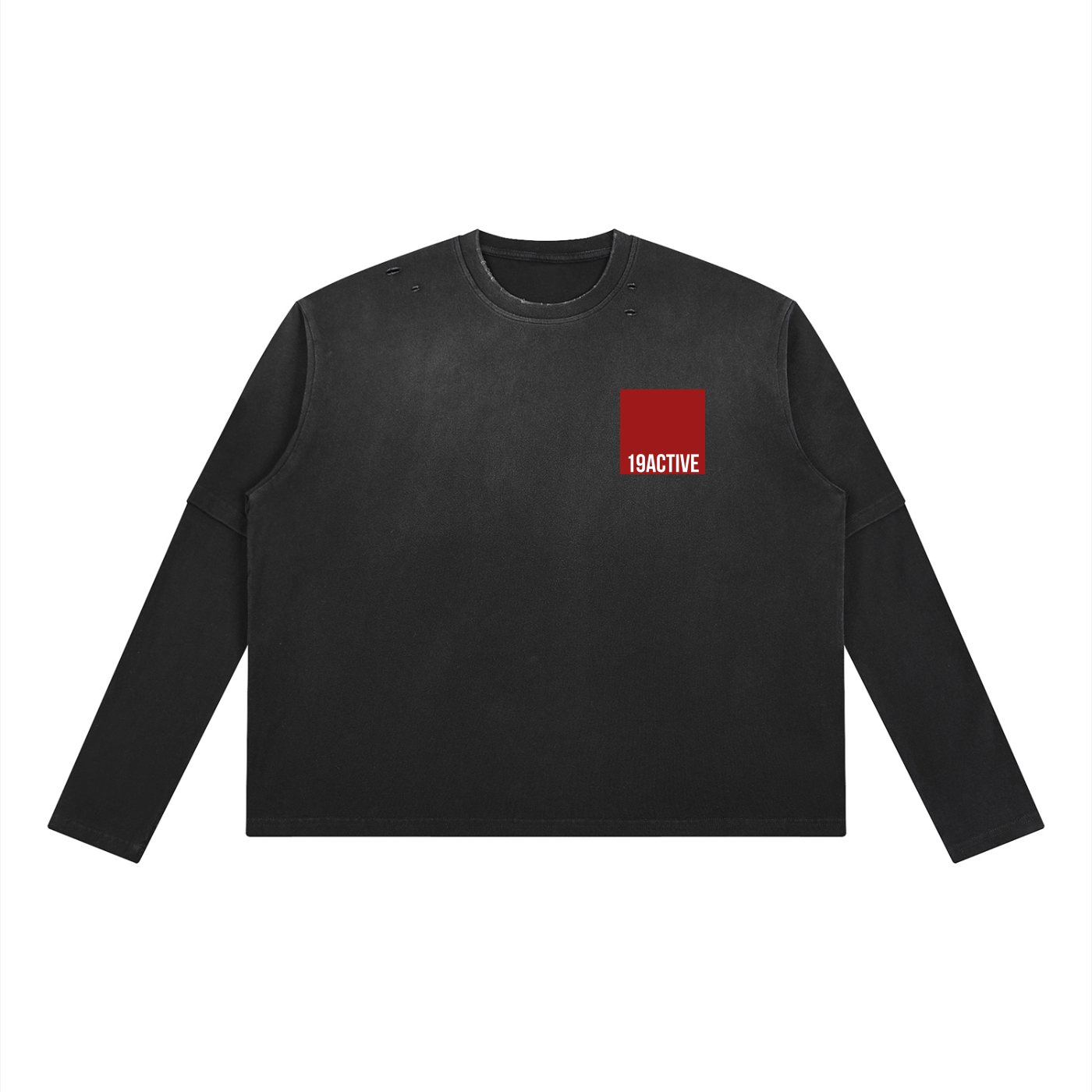 VINTAGE WASHED OVERSIZED LONG-SLEEVE TEE