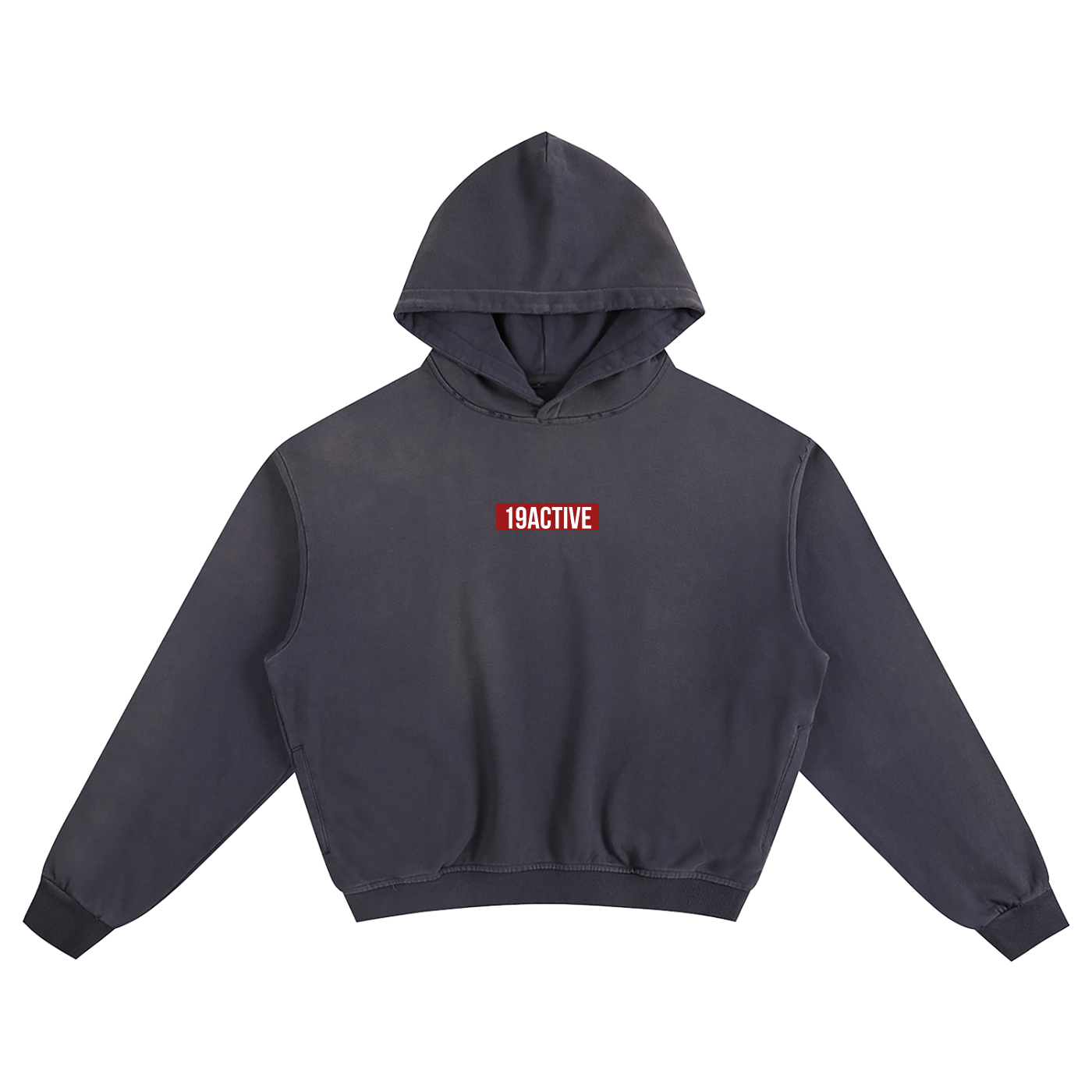 HEAVYWEIGHT DISTRESSED CROP HOODIE