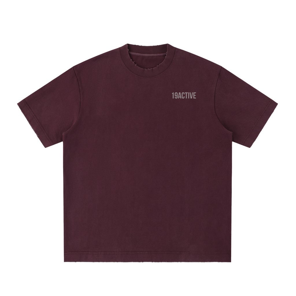 Heavyweight Vintage Washed Frayed T-Shirt