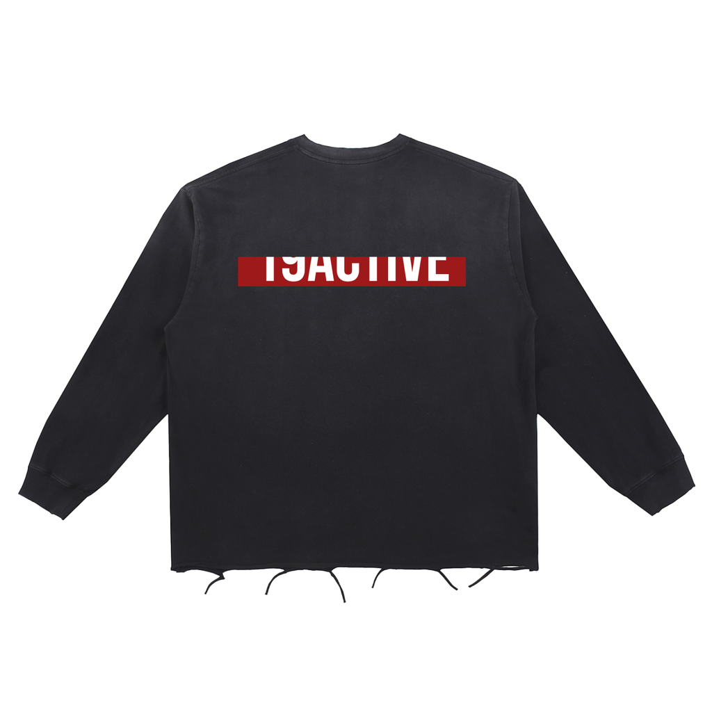 SNOW-WASH RELAXED COTTON SWEATSHIRT