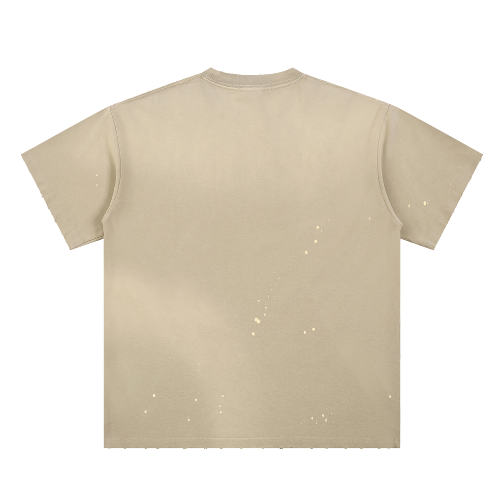 HAND-FRAYED SUNFADE PAINT SPLATTER TEE