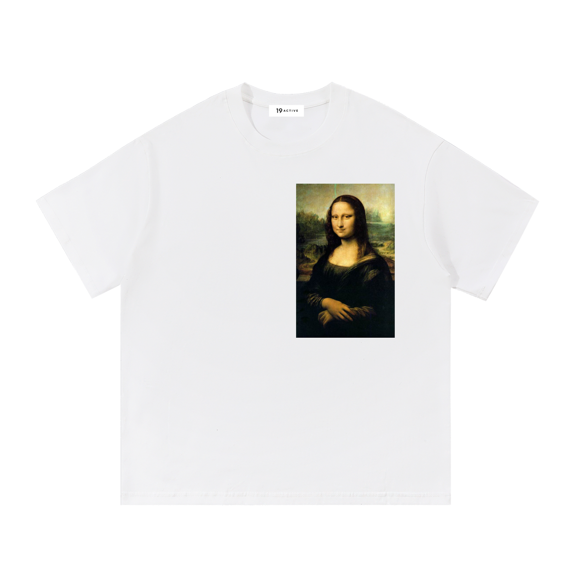 MONA LISA BY DA VINCI BLANCHE COTTON T-SHIRT