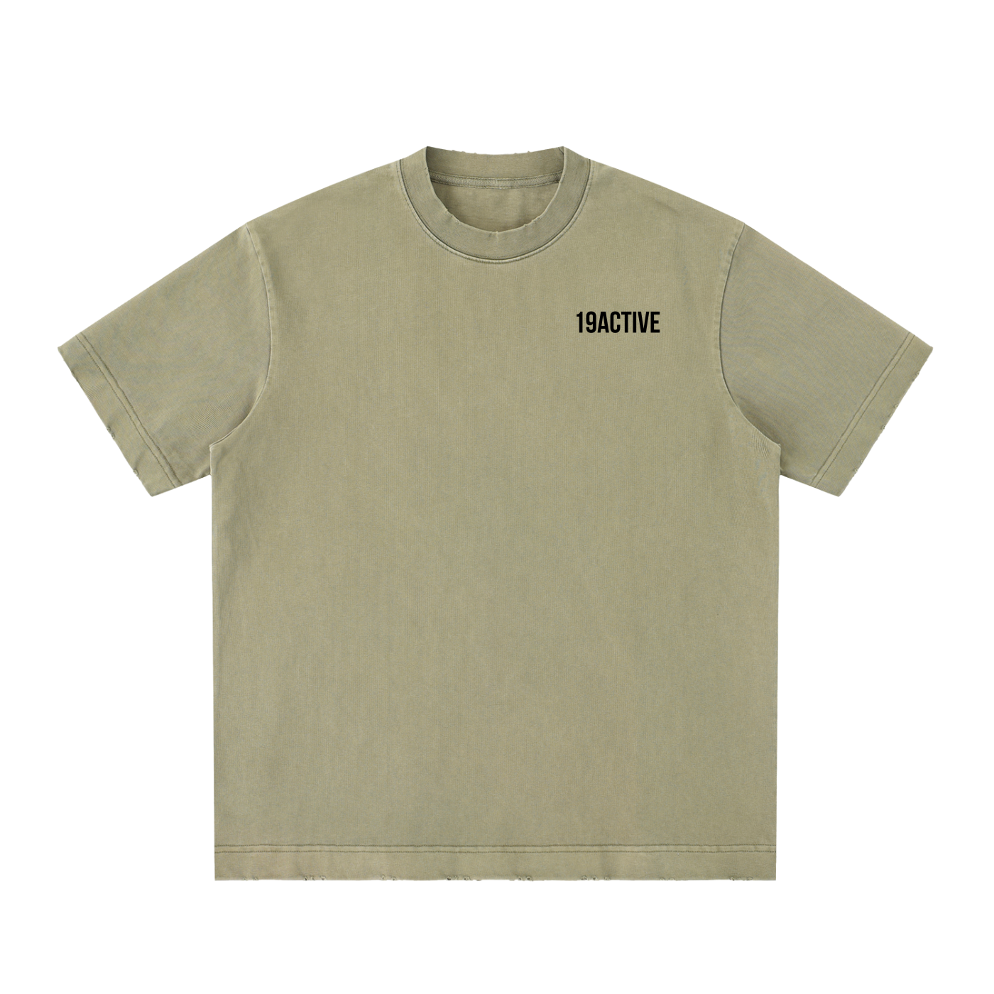 Heavyweight Vintage Washed Frayed T-Shirt