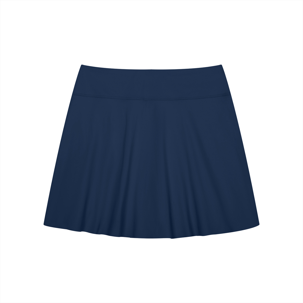 Contrast Panel Slit Skirt