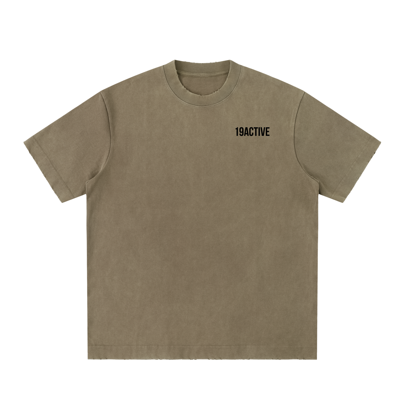 Heavyweight Vintage Washed Frayed T-Shirt