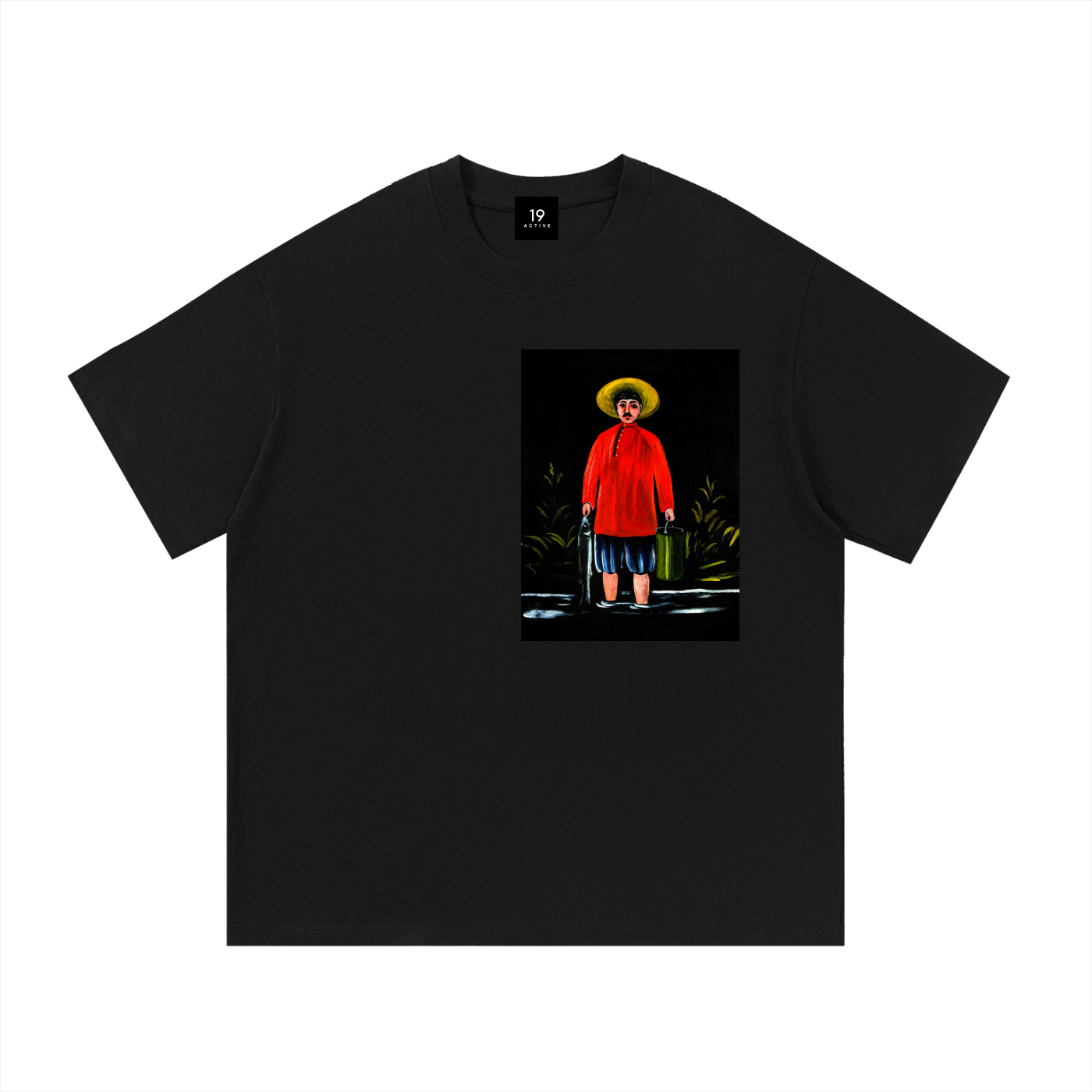 METEVZE BY PIROSMANI NOIRE COTTON T-SHIRT