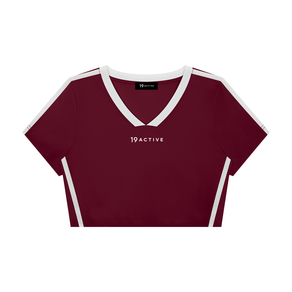 CROPPED V-NECK T-SHIRT