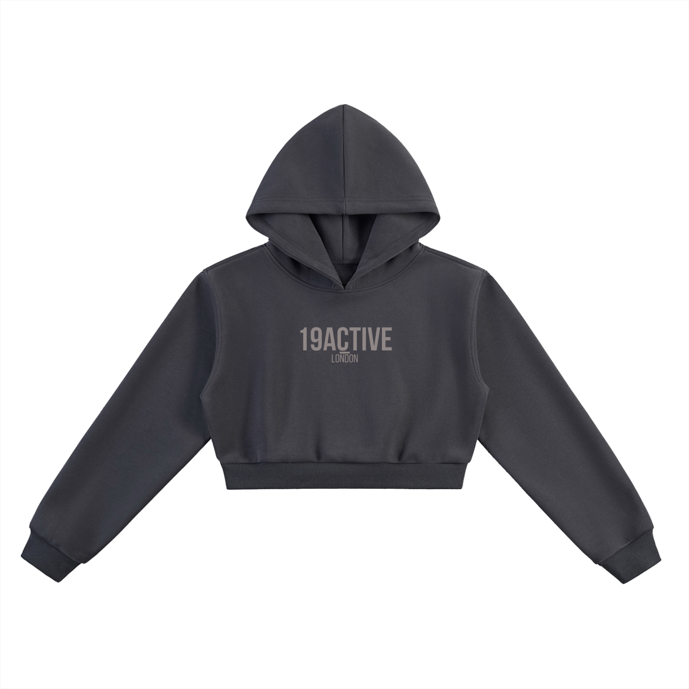 CROPPED NOIRE HOODIE