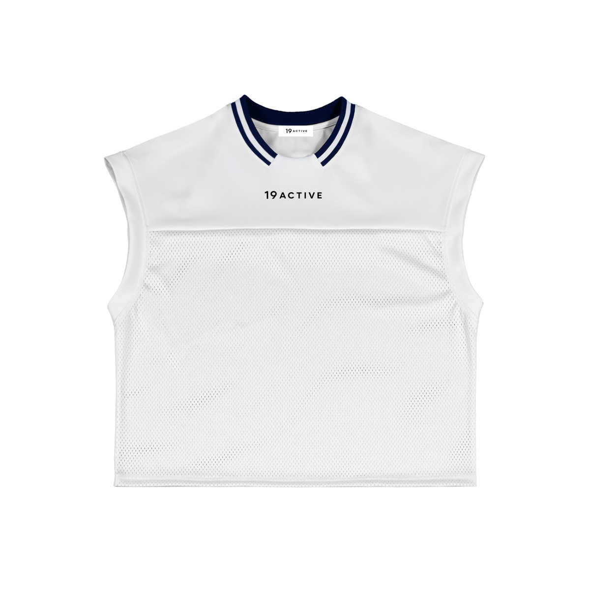 SLEEVELESS MESH TANK