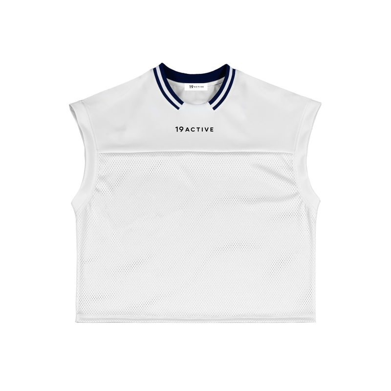 SLEEVELESS MESH TANK