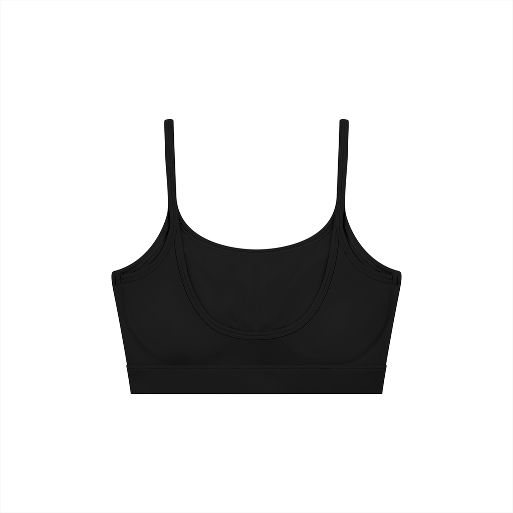 Solid U-Neck Sports Bra