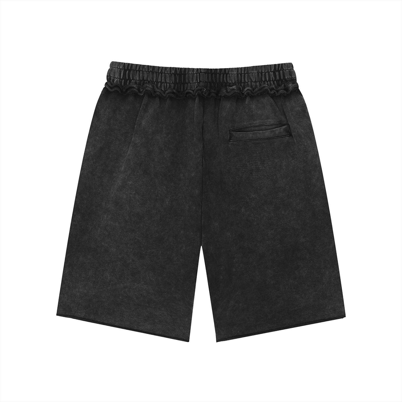 SNOW-WASH RELAXED COTTON SHORTS