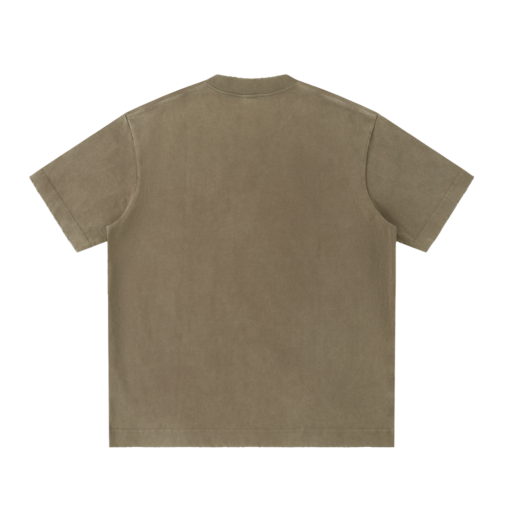 CULTURE MULTI WASHED FRAYED TEE
