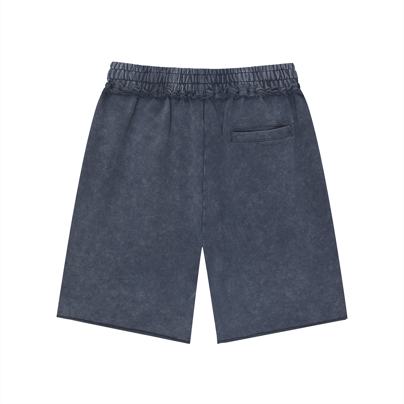 SNOW-WASH RELAXED COTTON SHORTS