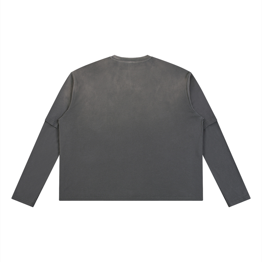 VINTAGE WASHED OVERSIZED LONG-SLEEVE TEE