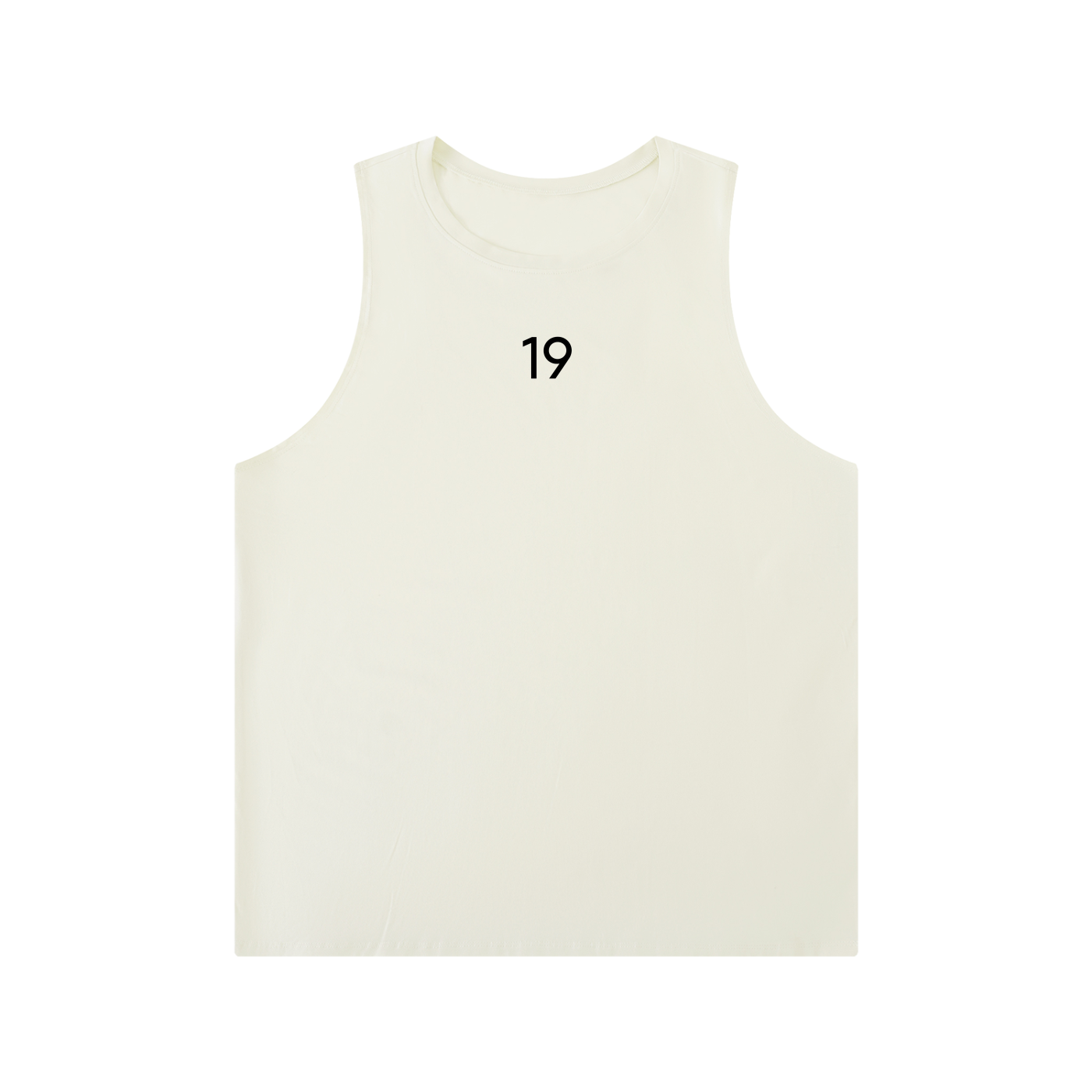 Men's Solid Color Crewneck Tank Top
