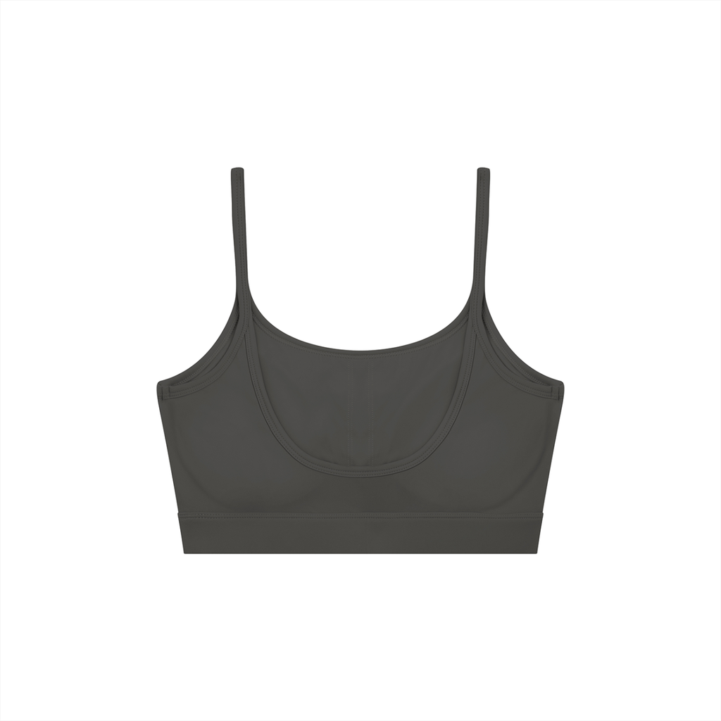Solid U-Neck Sports Bra