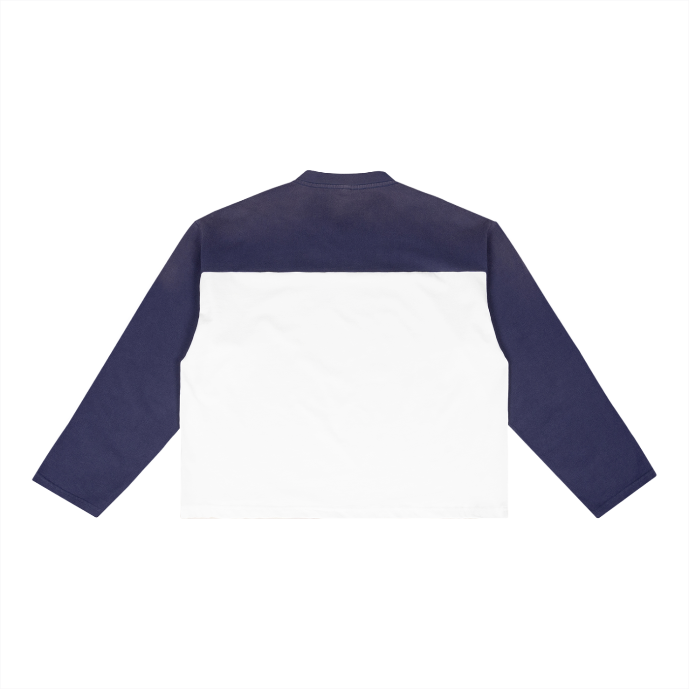 PATCHWORK V-NECK SWEATSHIRT
