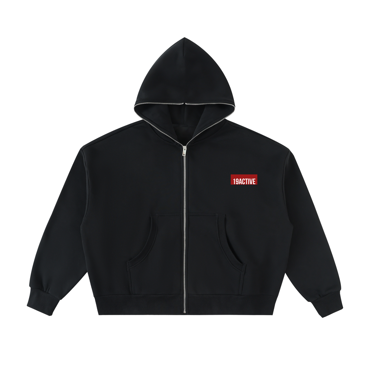HEAVYWEIGHT CROPPED ZIP HOODIE