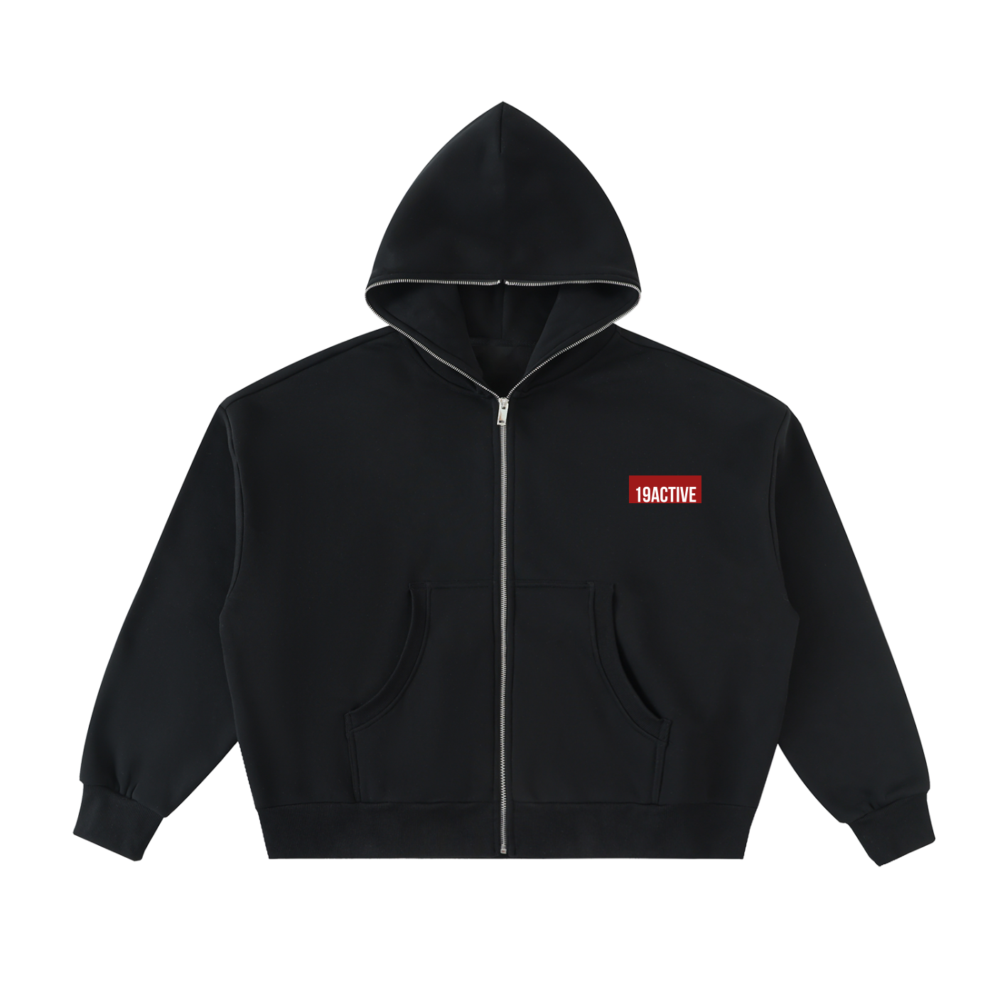 HEAVYWEIGHT CROPPED ZIP HOODIE
