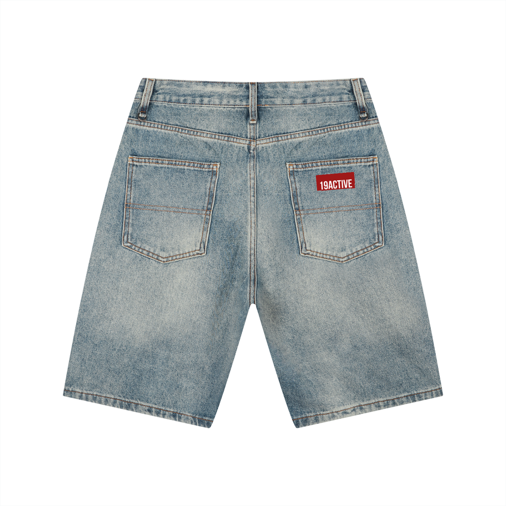 Men's Vintage Wash Denim Shorts