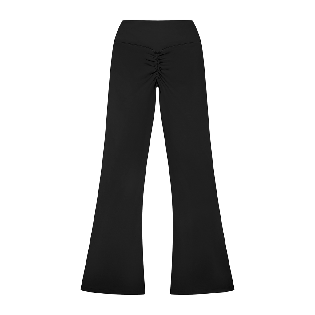 HIGH RISE FLARED LEGGINGS ROUGE