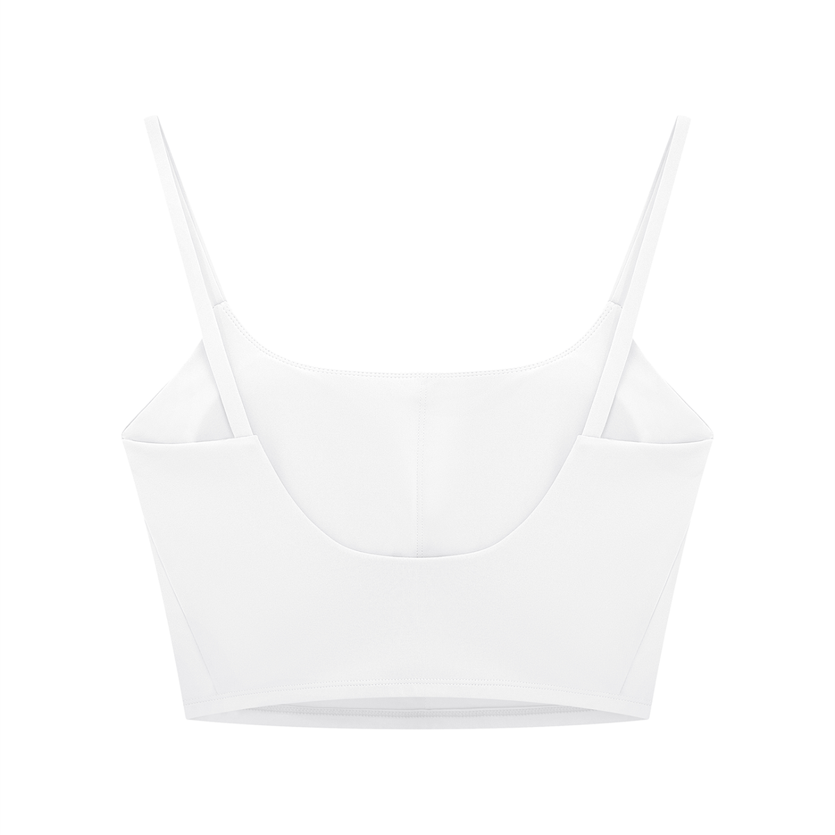 SOLID COLOR SPORTS BRA BLANCHE