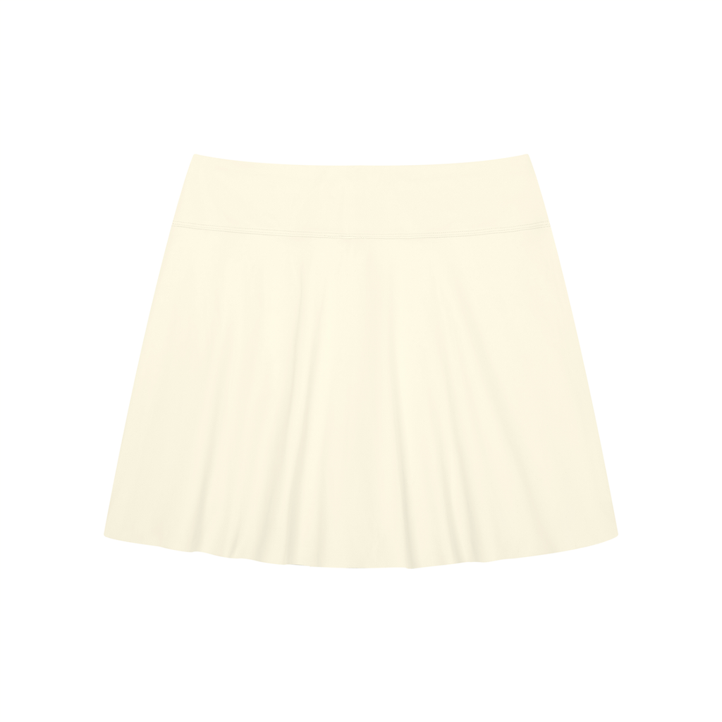 Contrast Panel Slit Skirt