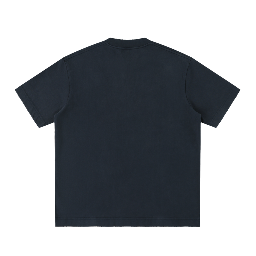 CULTURE MULTI WASHED FRAYED TEE