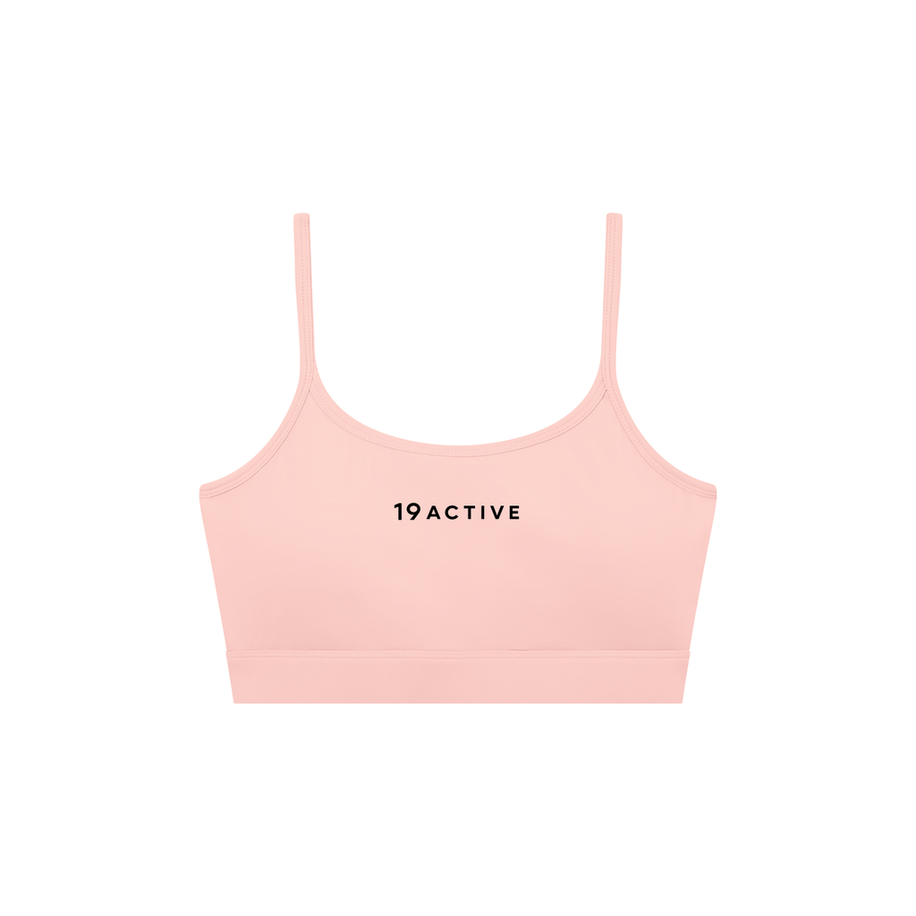 Solid U-Neck Sports Bra