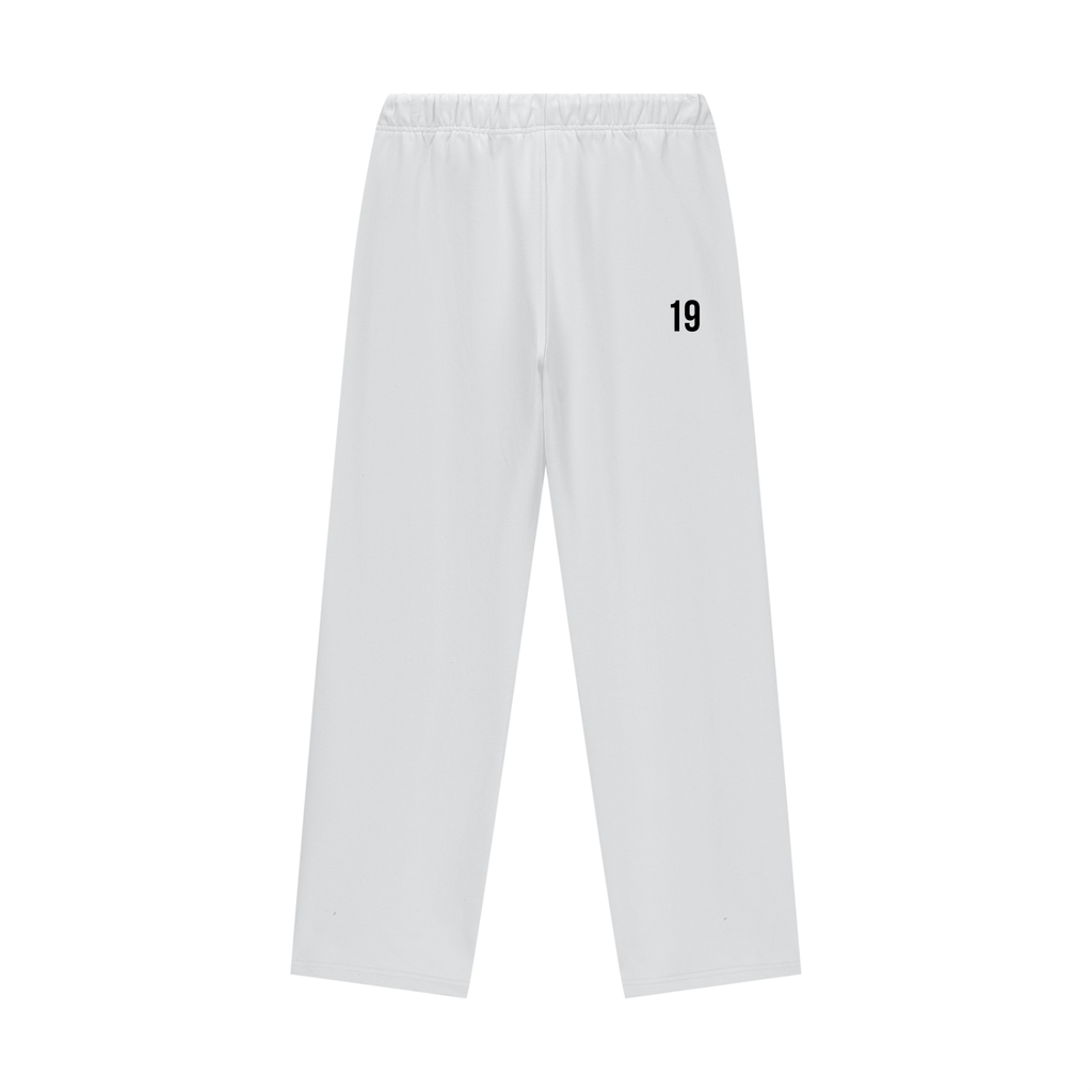 Metevze by Pirosmani Fleece Straight Leg Pants in White