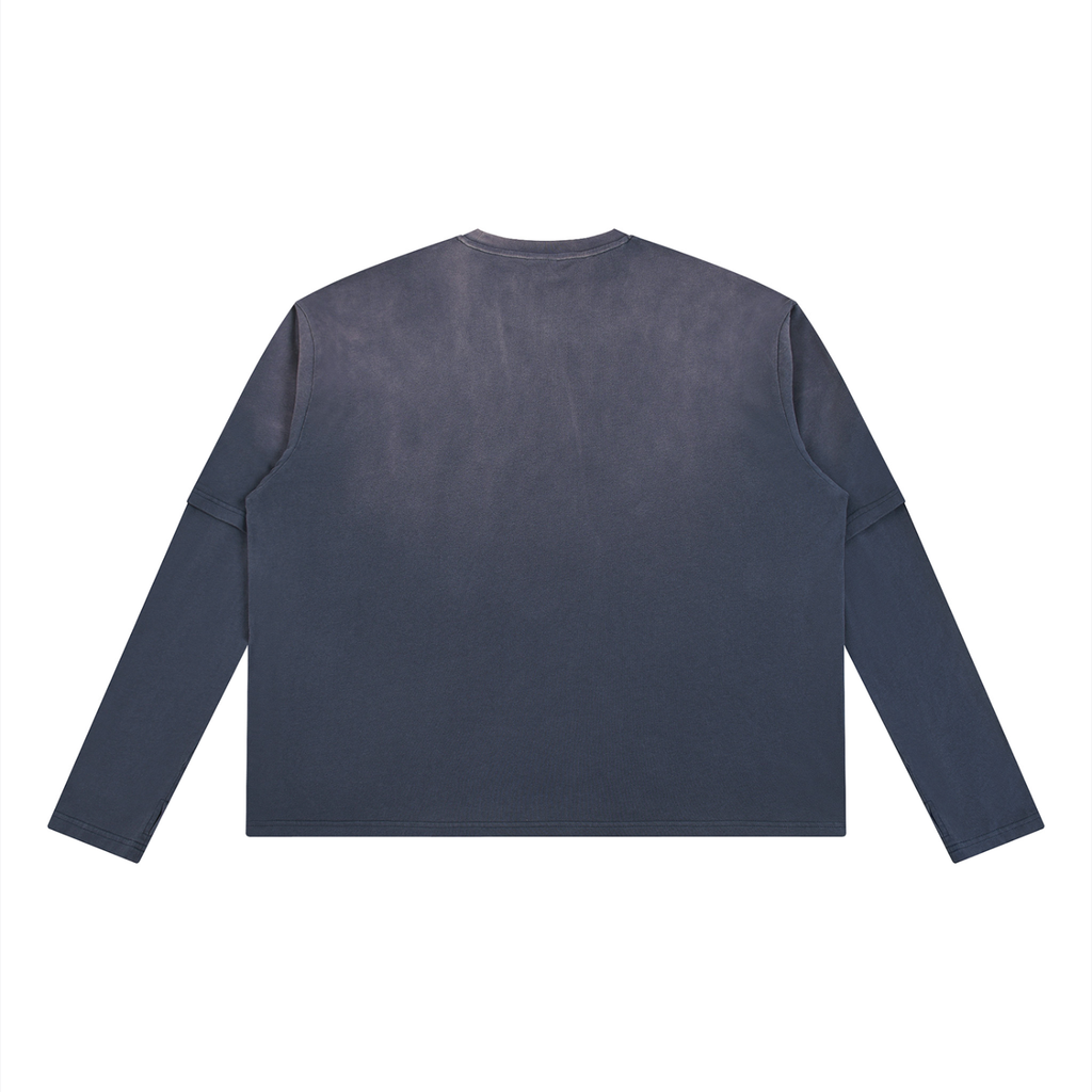 VINTAGE WASHED OVERSIZED LONG-SLEEVE TEE