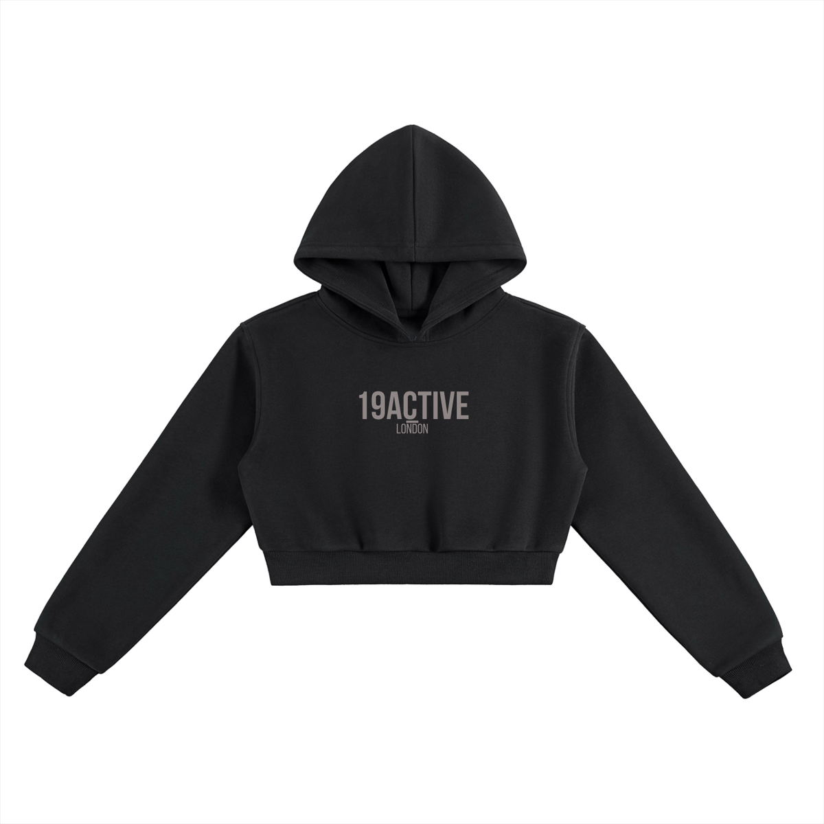 CROPPED NOIRE HOODIE