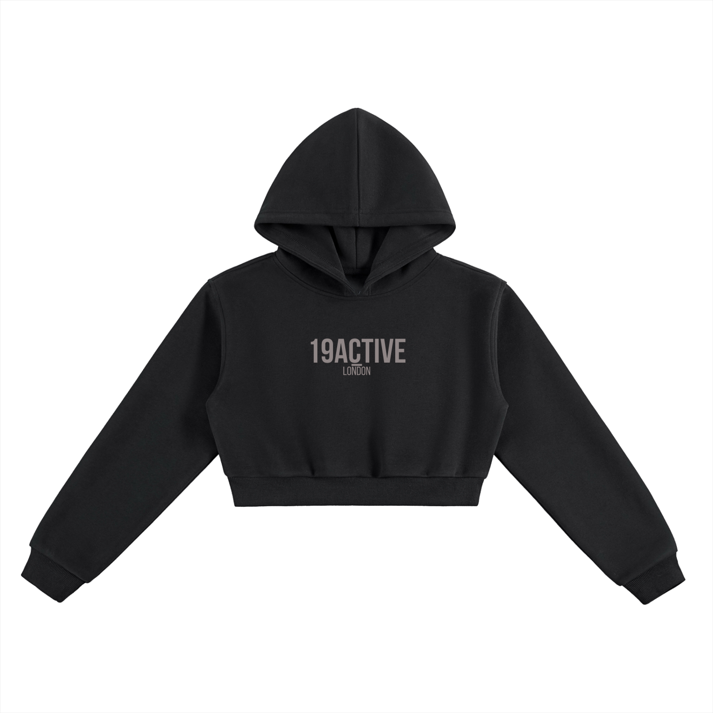 CROPPED NOIRE HOODIE