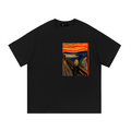 The Scream by Munch Cotton T-Shirt in Black