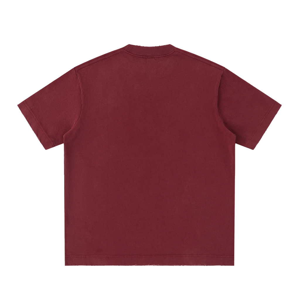 CULTURE MULTI WASHED FRAYED TEE