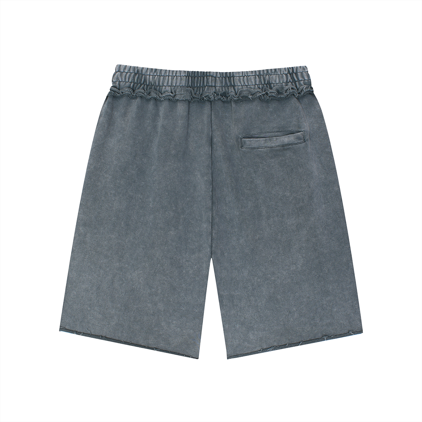 SNOW-WASH RELAXED COTTON SHORTS