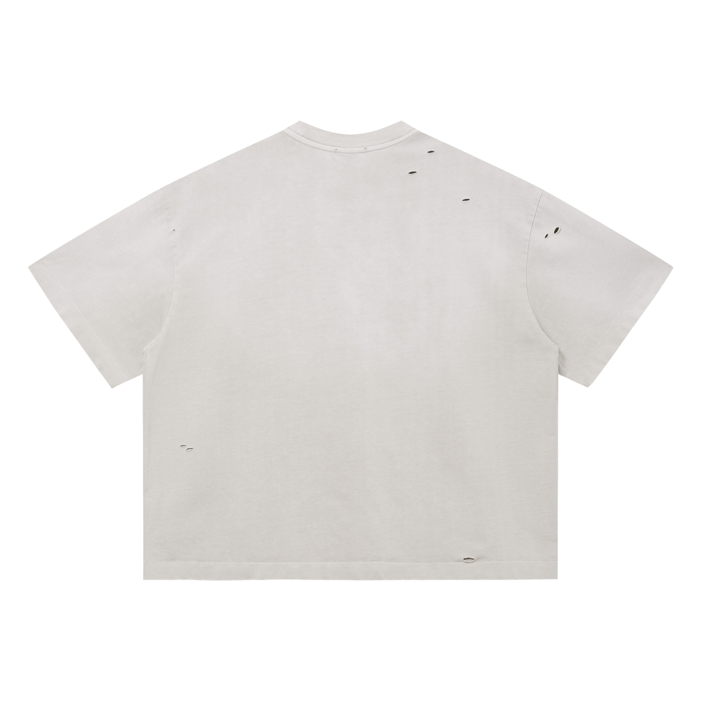 DISTRESSED OVERSIZED COTTON TEE