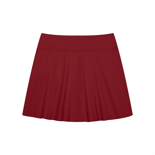 Contrast Panel Slit Skirt