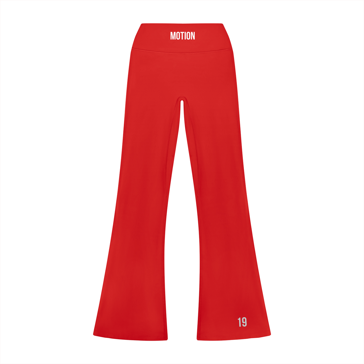 HIGH RISE FLARED LEGGINGS VIN ROUGE
