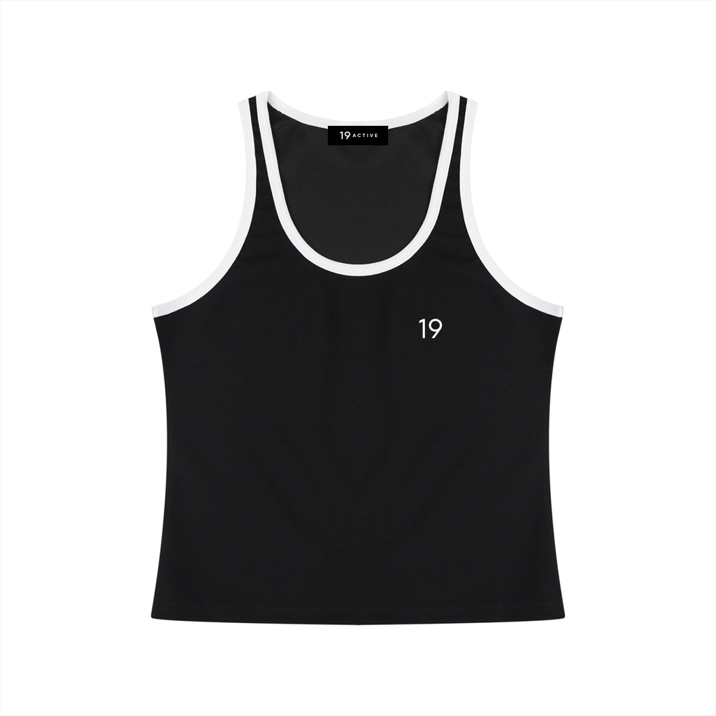 Women's Color Block Cropped Tank Top