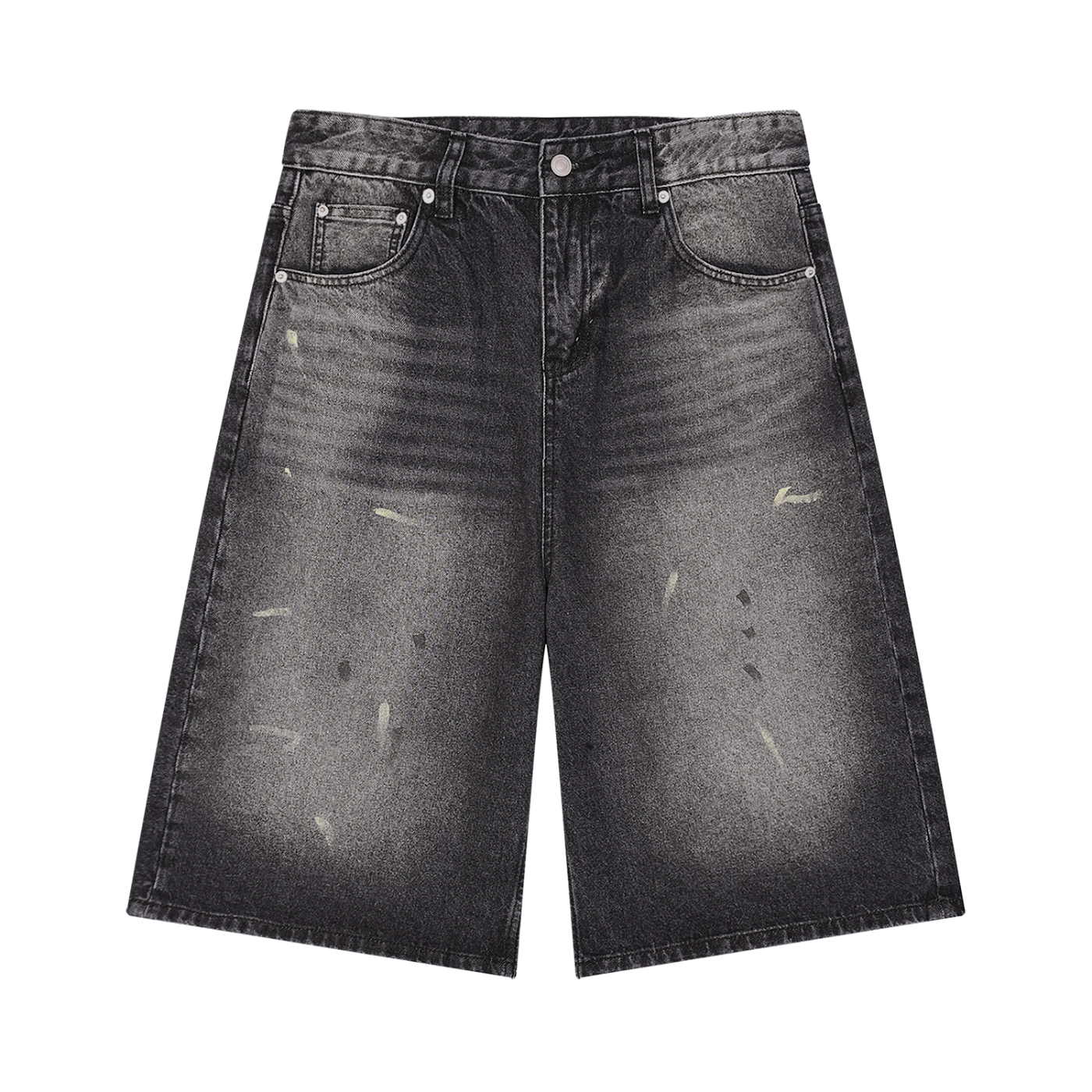 HEAVYWEIGHT WASHED COTTON-BLEND SHORTS