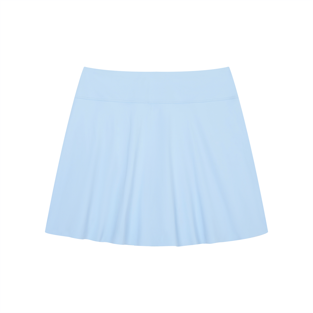 Contrast Panel Slit Skirt