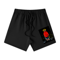 Metevze by Pirosmani Loose Fit Cotton Shorts in Black