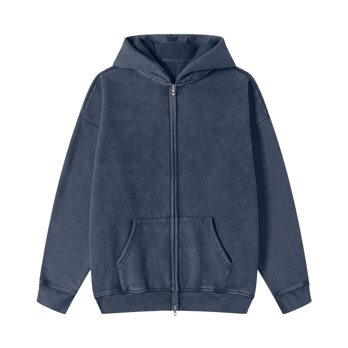 VINTAGE WASHED ZIP HOODIE