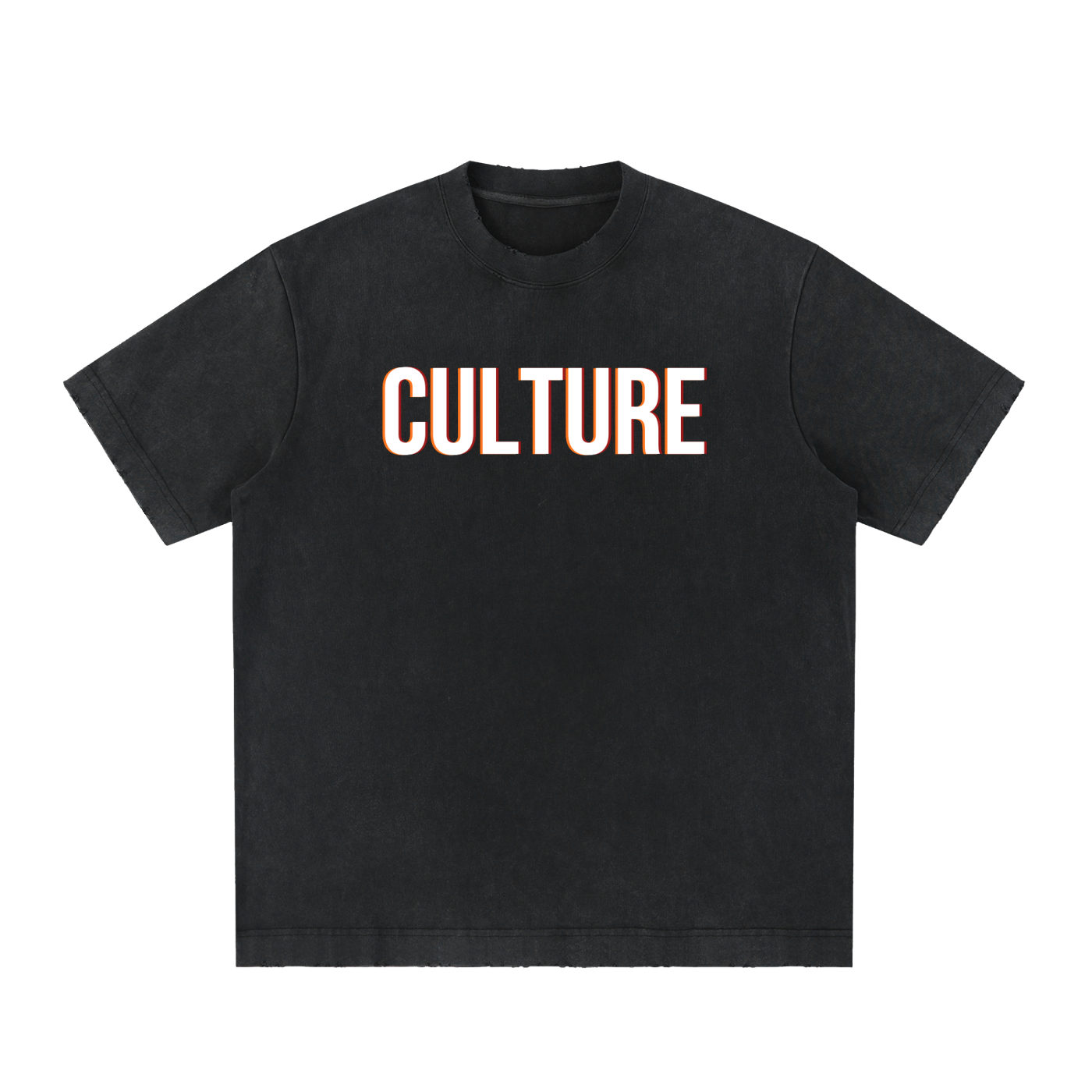 CULTURE MULTI WASHED FRAYED TEE