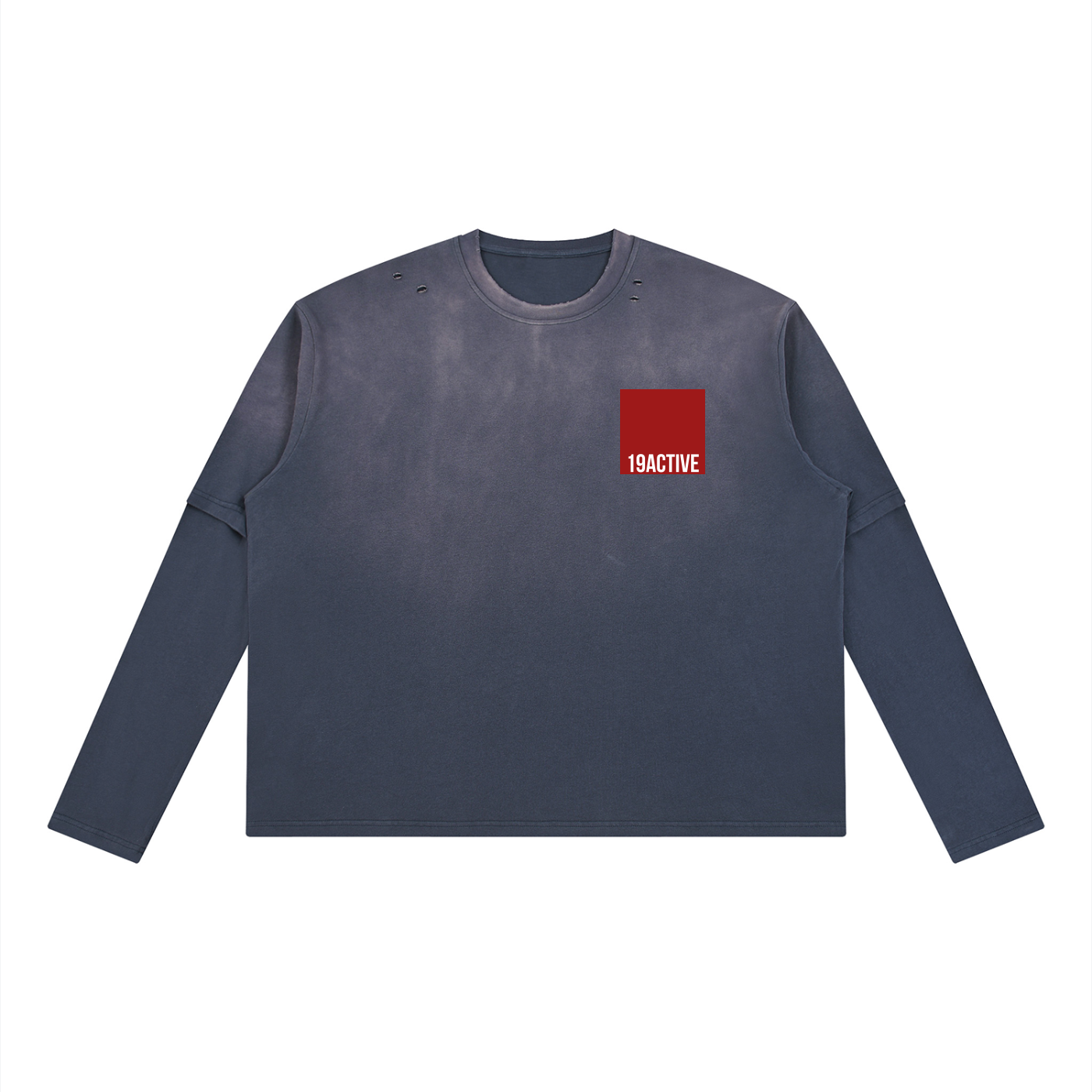 VINTAGE WASHED OVERSIZED LONG-SLEEVE TEE